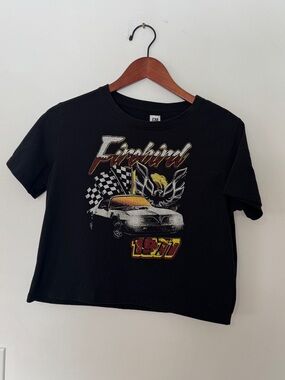 GM Firebird 1977 Cropped Graphic Tee | Vintage Style | Size S